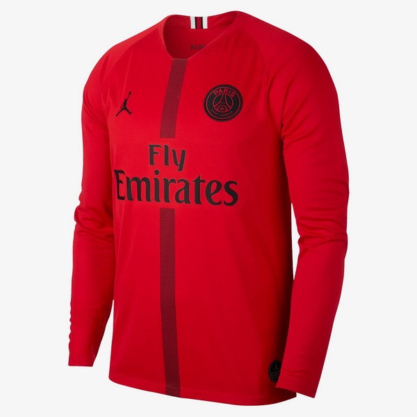 JORDAN Camiseta Paris Saint Germain Manga Larga Portero 2018/19 Rojo